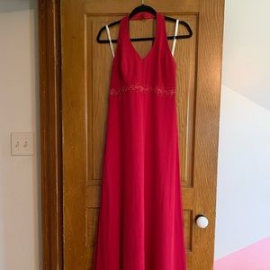 David's Bridal Red Long Dress Size 8